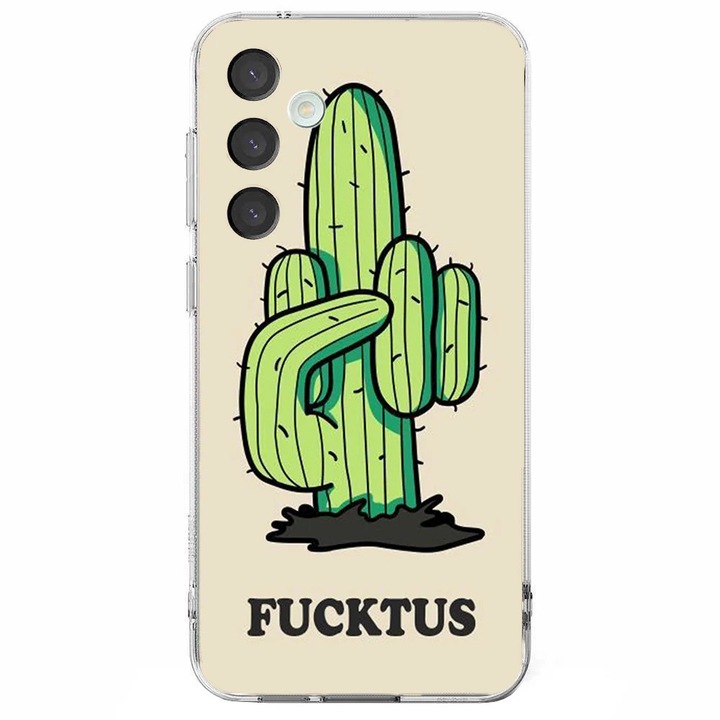 Husa telefon compatibila cu Samsung Galaxy S24 FE, Viceversa, model Desert flower, Silicon, TPU