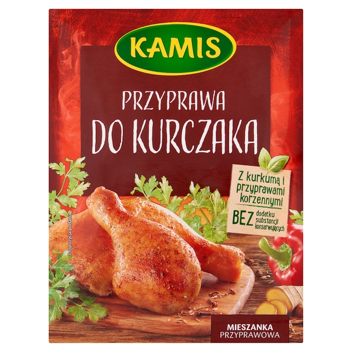 Amestec de condimente pentru pui Kamis, 70 g, cu sare, condimente si ierburi