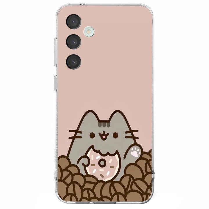 Husa telefon compatibila cu Samsung Galaxy A26, Viceversa, model I love donuts Pusheen, Silicon, TPU