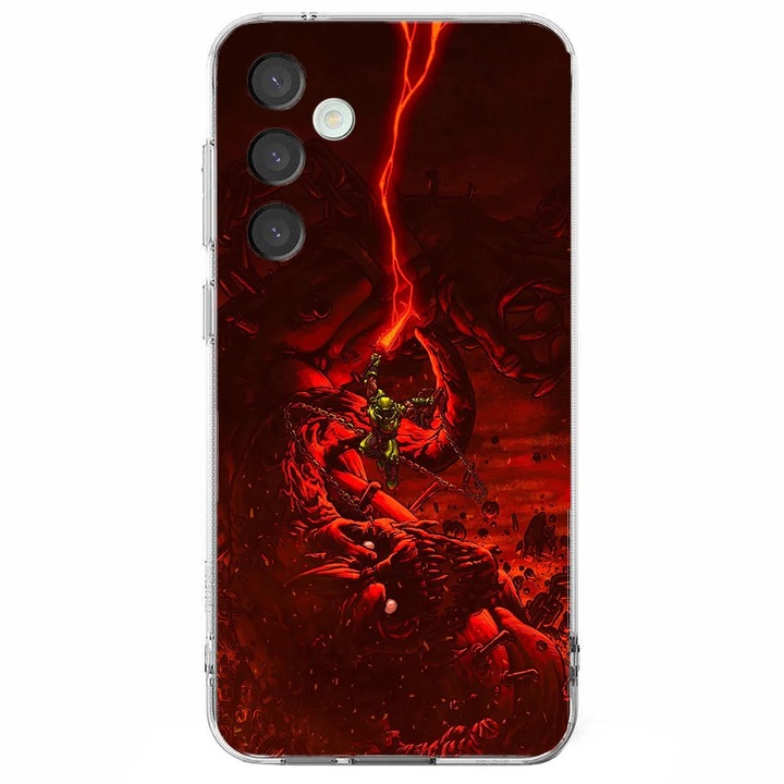 Samsung Galaxy A16, Viceversa, Doom Slayer boss fight modellel, szilikonnal, TPU-val kompatibilis telefontok
