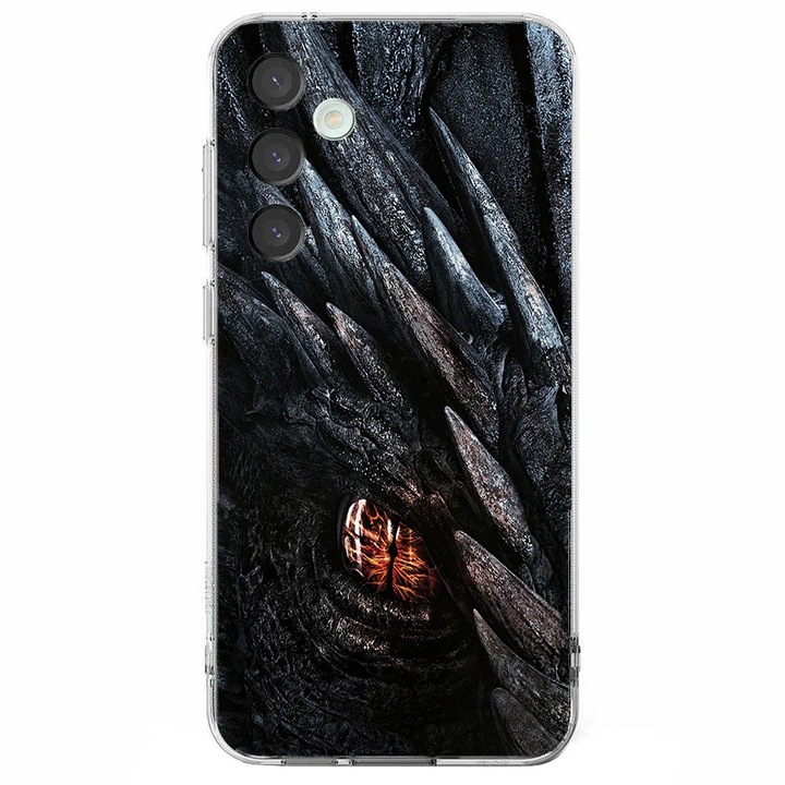 Husa telefon compatibila cu Samsung Galaxy S24 FE, Viceversa, model Dragon eye Game of Thrones, Silicon, TPU