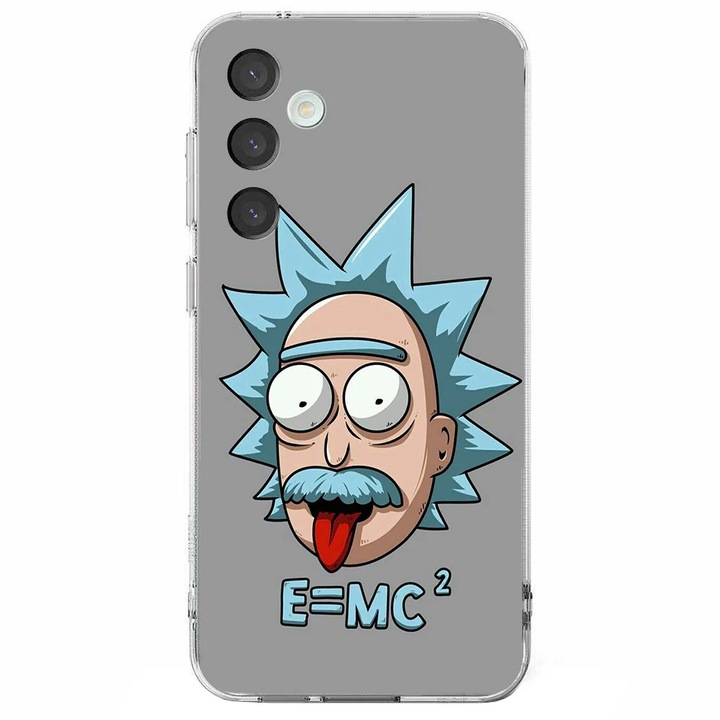 Husa telefon compatibila cu Samsung Galaxy A26, Viceversa, model E=MC Squre Rick, Silicon, TPU