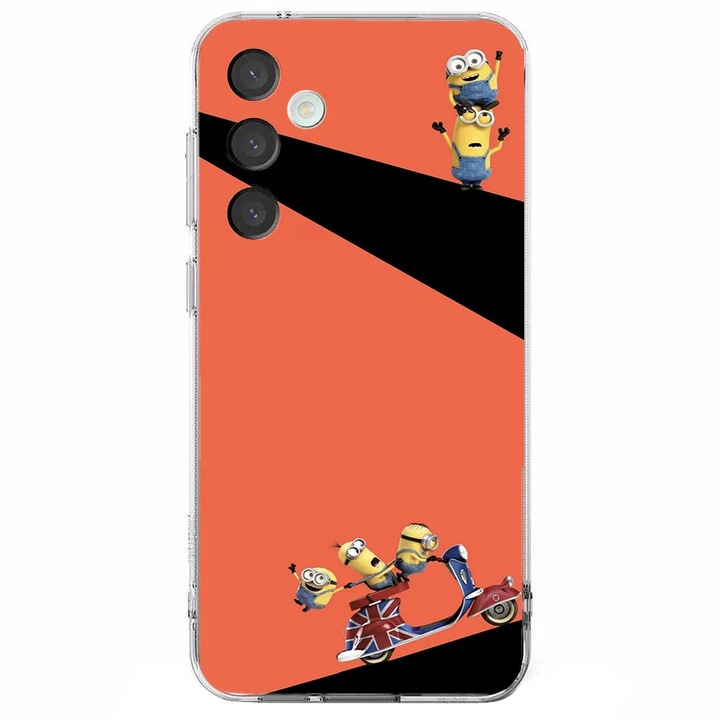 Husa telefon compatibila cu Samsung Galaxy S25 Plus, Viceversa, model England ride minions, Silicon, TPU