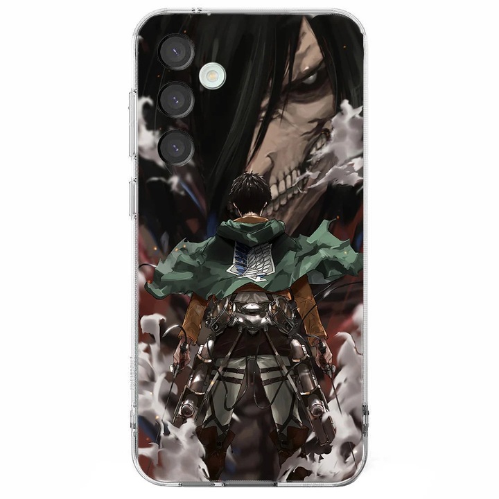Husa telefon compatibila cu Samsung Galaxy S24 FE, Viceversa, model Eren attack on Titan, Silicon, TPU
