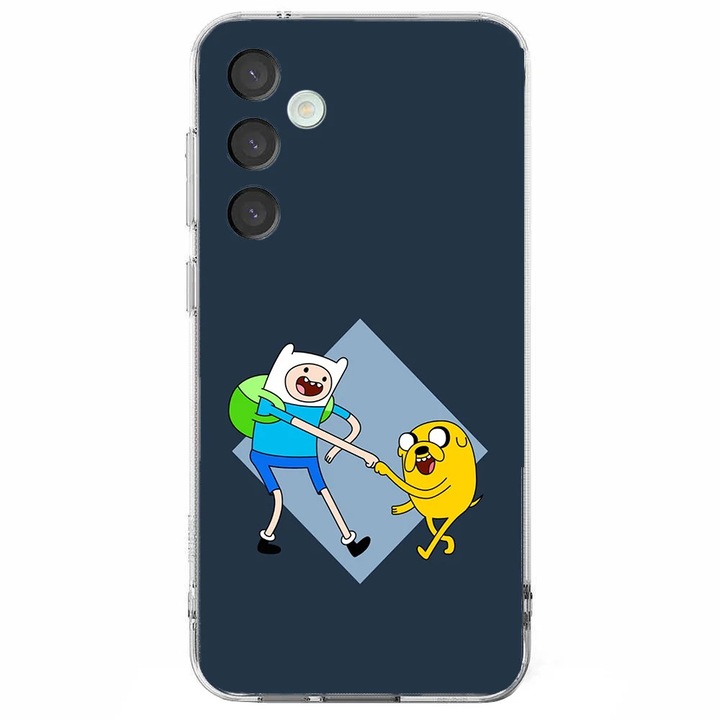 Husa telefon compatibila cu Samsung Galaxy S24 FE, Viceversa, model Finn and Jake Adventure time, Silicon, TPU