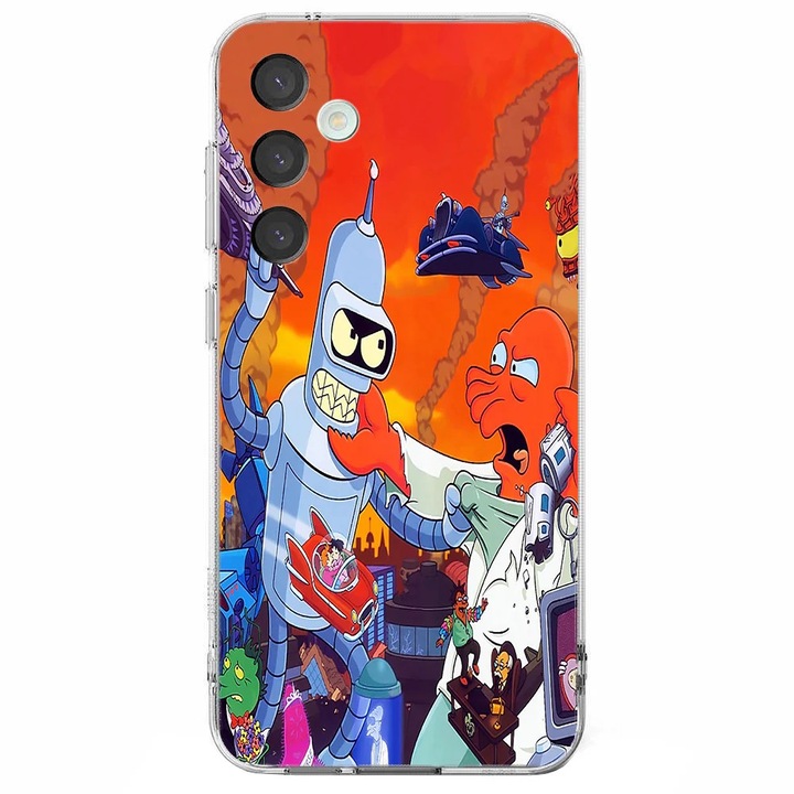 Husa telefon compatibila cu Samsung Galaxy A26, Viceversa, model Futurama fight, Silicon, TPU