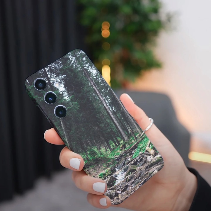 Калъф за телефон, съвместим с Samsung Galaxy A56, Viceversa, модел Forest Creek, силикон, TPU