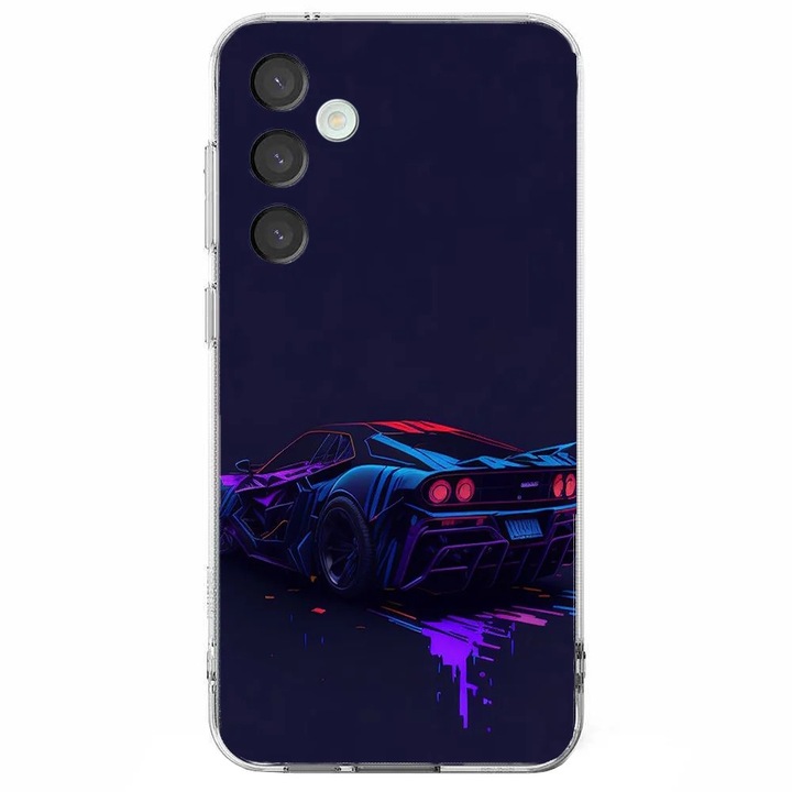 Husa telefon compatibila cu Samsung Galaxy A26, Viceversa, model Glitched Car, Silicon, TPU