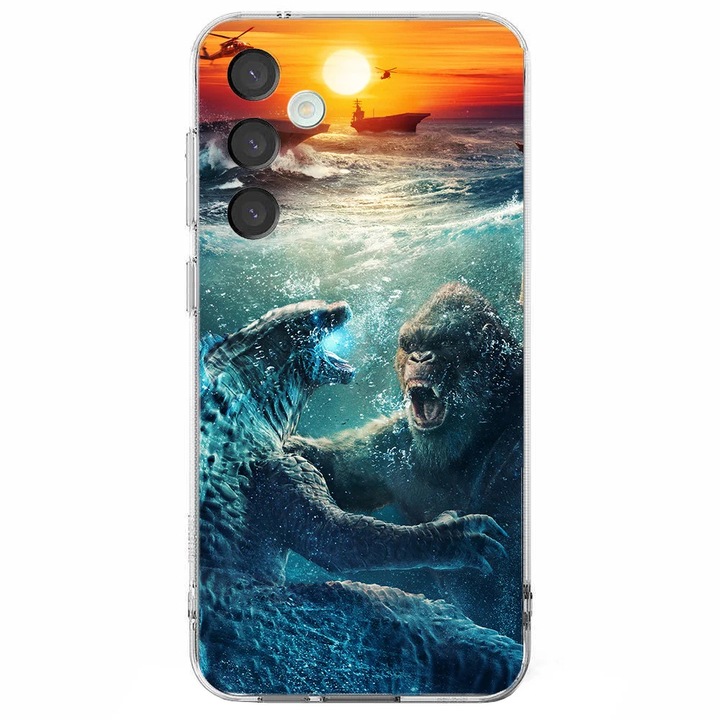 Husa telefon compatibila cu Samsung Galaxy A26, Viceversa, model Godzilla vs Kong, Silicon, TPU