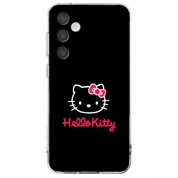Husa telefon compatibila cu Samsung Galaxy S25, Viceversa, model Hello kitty head sticker, Silicon, TPU