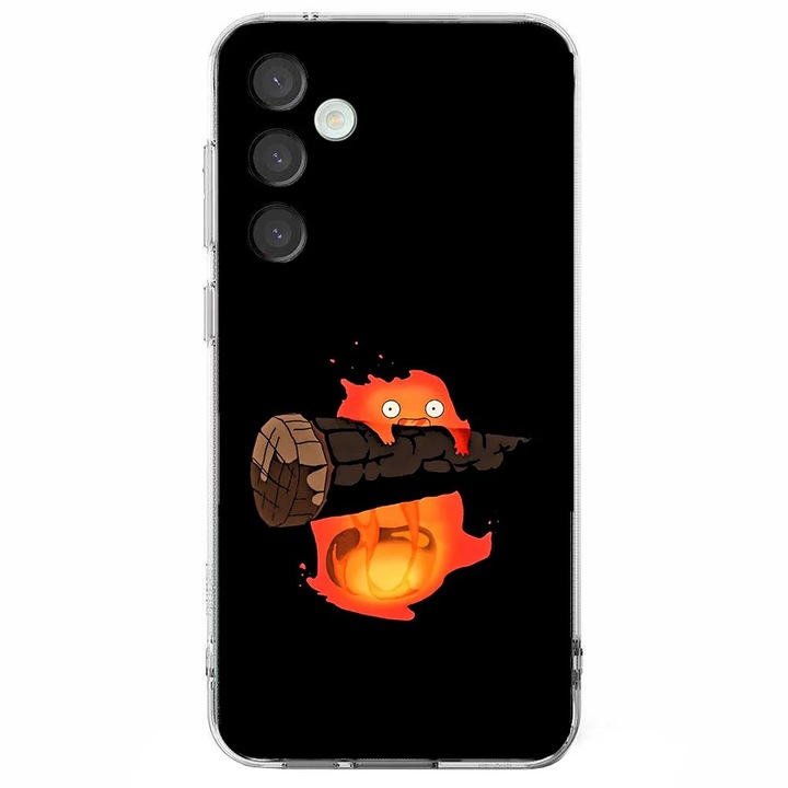 Husa telefon compatibila cu Samsung Galaxy S24 FE, Viceversa, model Hi am calcifer, Silicon, TPU