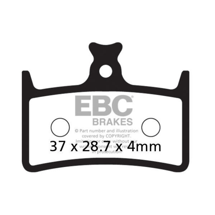 Спирачки Frane EBC, органични, 37x28.7x4mm