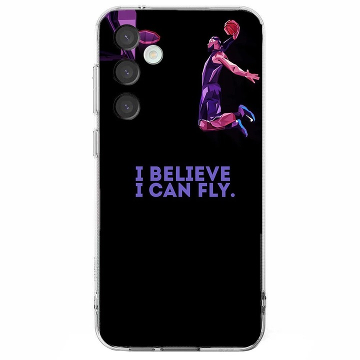 Husa telefon compatibila cu Samsung Galaxy S24 FE, Viceversa, model I believe i can fly, Silicon, TPU