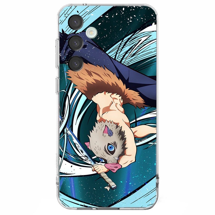Husa telefon compatibila cu Samsung Galaxy A26, Viceversa, model Inosuke Hashibira slash Demon Slayer, Silicon, TPU