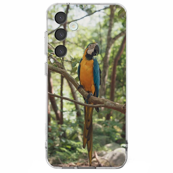 Husa telefon compatibila cu Samsung Galaxy A26, Viceversa, model Macaw-parrot-, Silicon, TPU