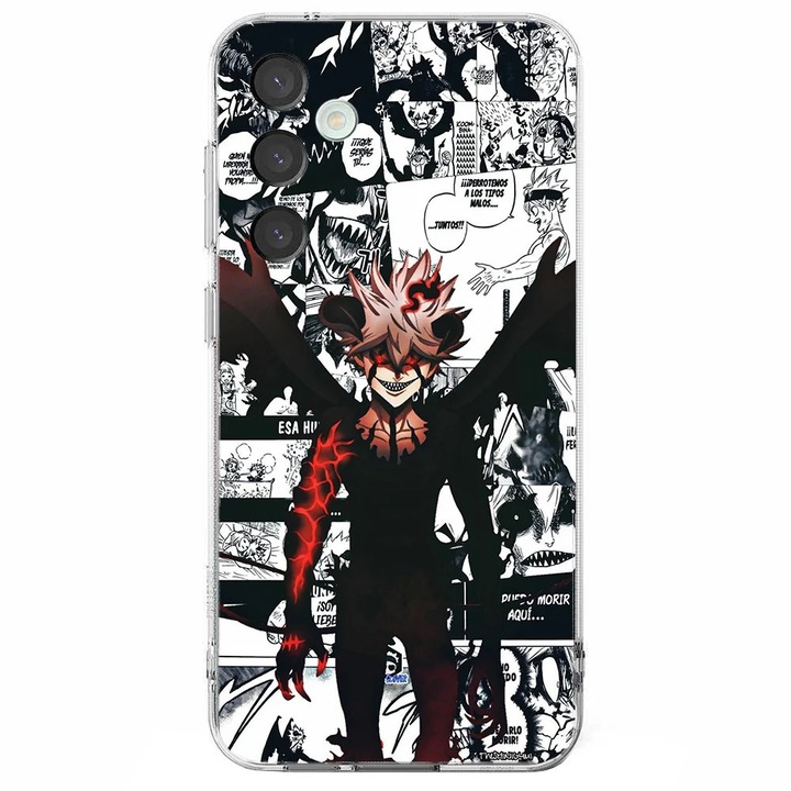 Husa telefon compatibila cu Samsung Galaxy S24 FE, Viceversa, model Liebe Manga Black Clover, Silicon, TPU