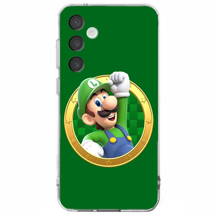 Husa telefon compatibila cu Samsung Galaxy S24 FE, Viceversa, model Luigi time Super Mario, Silicon, TPU
