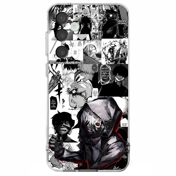 Husa telefon compatibila cu Samsung Galaxy S25, Viceversa, model Manga Tokyo Ghoul, Silicon, TPU