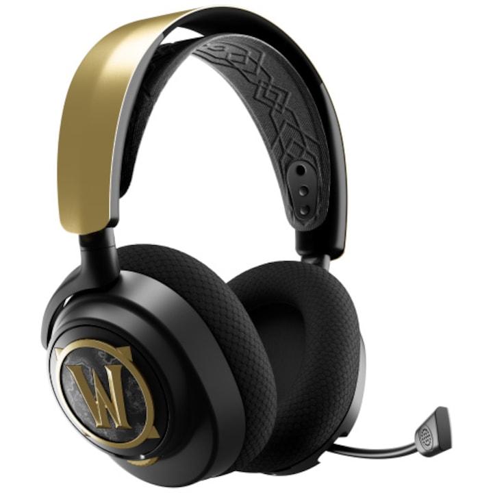 Безжични слушалки Gaming SteelSeries Arctis Nova 7, WoW Edition, Черен