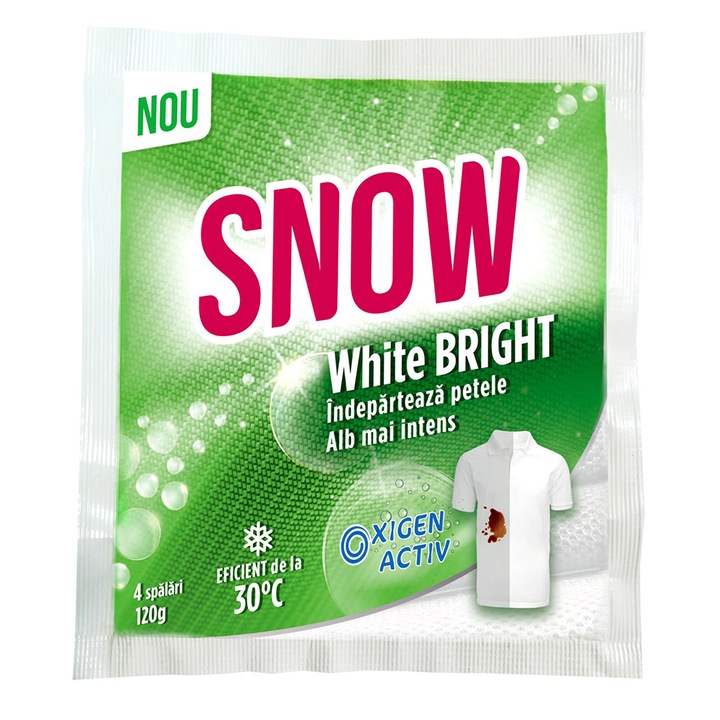 Pachet 6 X Pudra pentru Indepartarea Petelor Snow White, 120 g