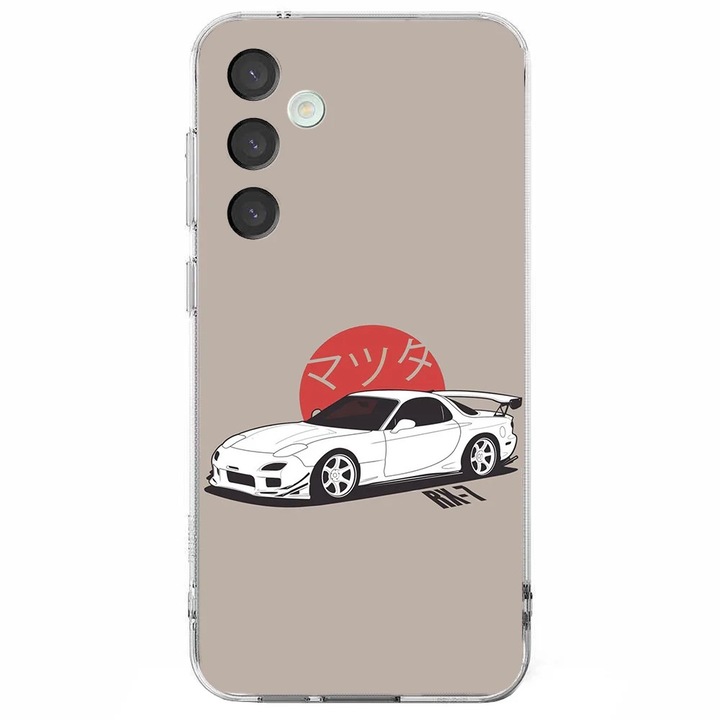 Husa telefon compatibila cu Samsung Galaxy S24 FE, Viceversa, model Mazda RX-7, Silicon, TPU