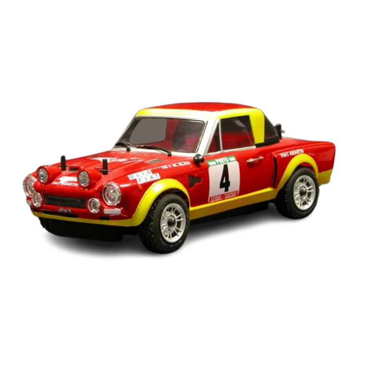 Masinuta Rally Legends Fiat 124 Abarth Rally 1975 4WD, 1:10, 17 rulmenti, multicolor, 410x190x135mm