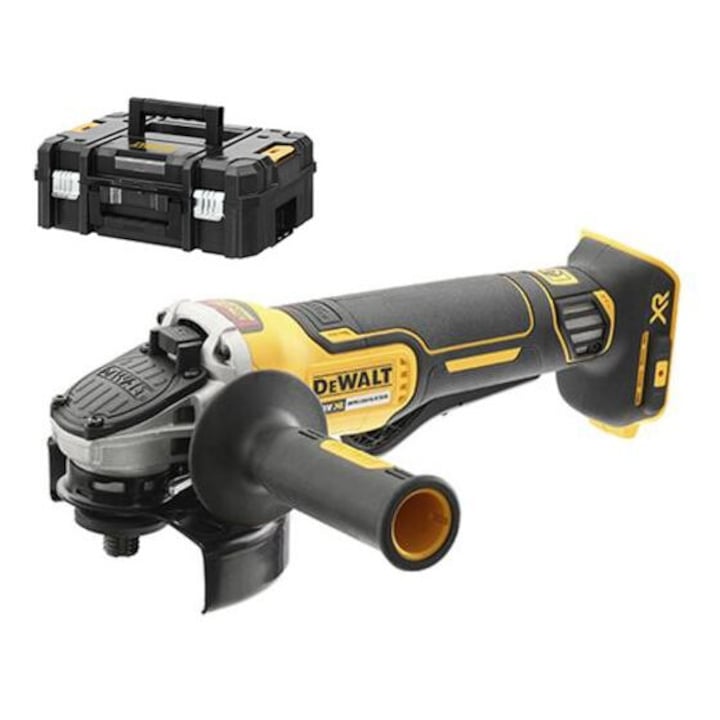 Polizor unghiular disc Ø 125 mm, pentru acumulatori XR Li-Ion, 18 V, in geanta T-STAK, tip DCG406NT-XJ