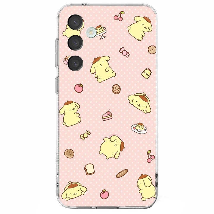 Husa telefon compatibila cu Samsung Galaxy A26, Viceversa, model Purin Snacks Hello Kitty, Silicon, TPU