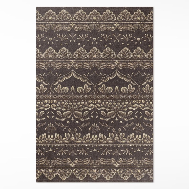 Covor de vinil, Wallfluent, Botanice pamantesti, Maro, 120 x 180 cm, 010260360160000282085