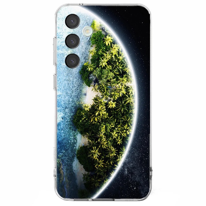Husa telefon compatibila cu Samsung Galaxy S25, Viceversa, model Planet Island, Silicon, TPU