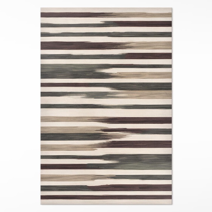 Covor de vinil, Wallfluent, Dungi pastelate, Bej, 120 x 180 cm, 010260360160000282047