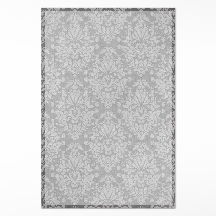 Covor de vinil, Wallfluent, Ornamente de plante, Gri, 120 x 180 cm, 010260360160000281954