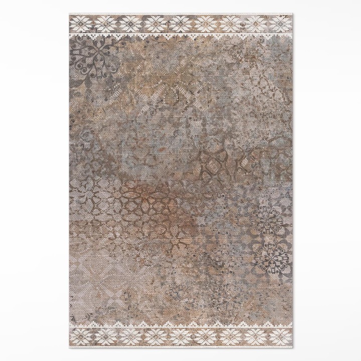 Covor interior din vinil, Wallfluent, Imprimare prafuita, Maro, 120 x 180 cm, 010260360160000273824