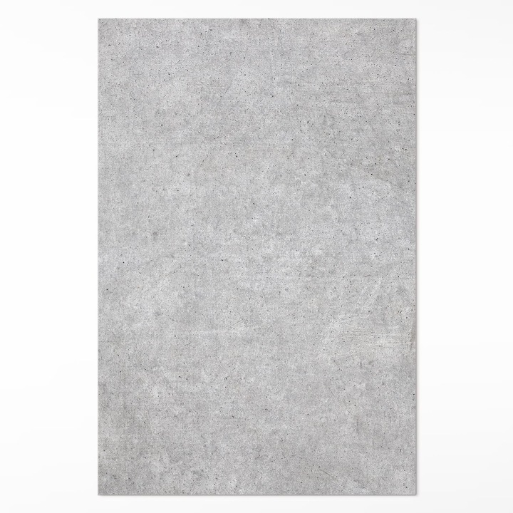 Covor de vinil acasa, Wallfluent, Textura de beton, Gri, 120 x 180 cm, 010260360160000057084
