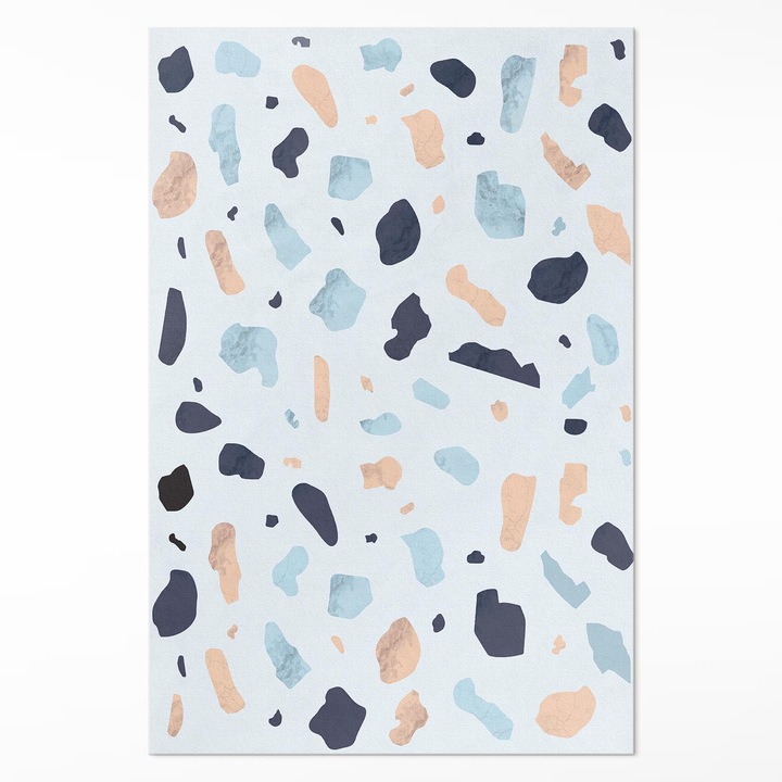 Covor de vinil, Wallfluent, Gresie pastelata, Gri, 120 x 180 cm, 010260360160000057083