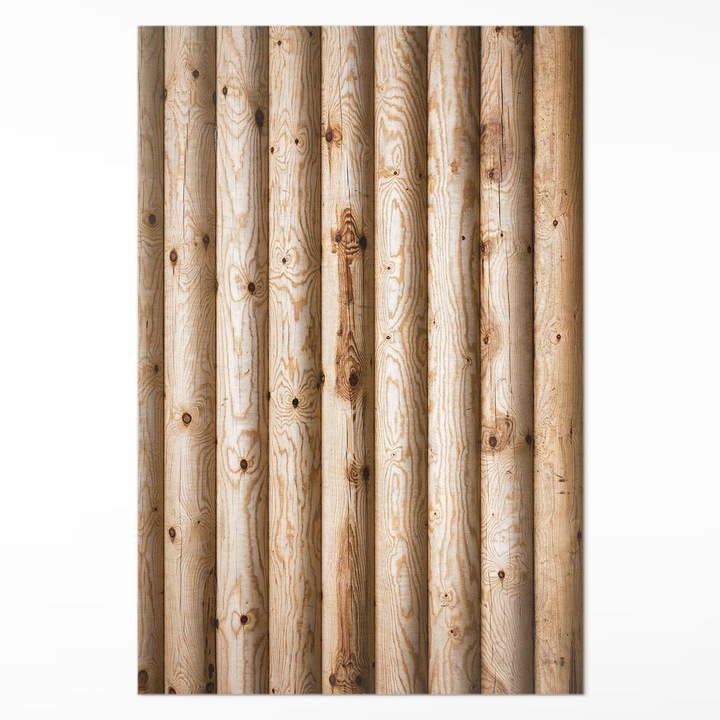 Covor interior din vinil, Wallfluent, Scanduri cu noduri, Maro, 120 x 180 cm, 010260360160000057122