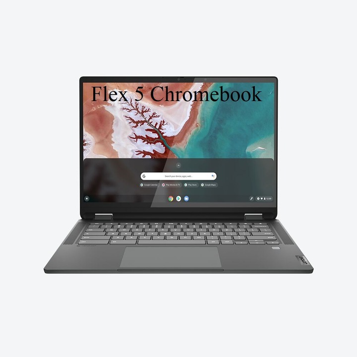 Laptop 2 in 1 Lenovo IP Flex 5 Chrome 14IAU7, 14" WUXGA IPS Touch Screen 300nits, Intel Core i3-1215U 6 magos, 8 GB DDR4, 256 GB SSD m2 PCIe, Intel UHD Graphics, 1.58 kg Storm Grey
