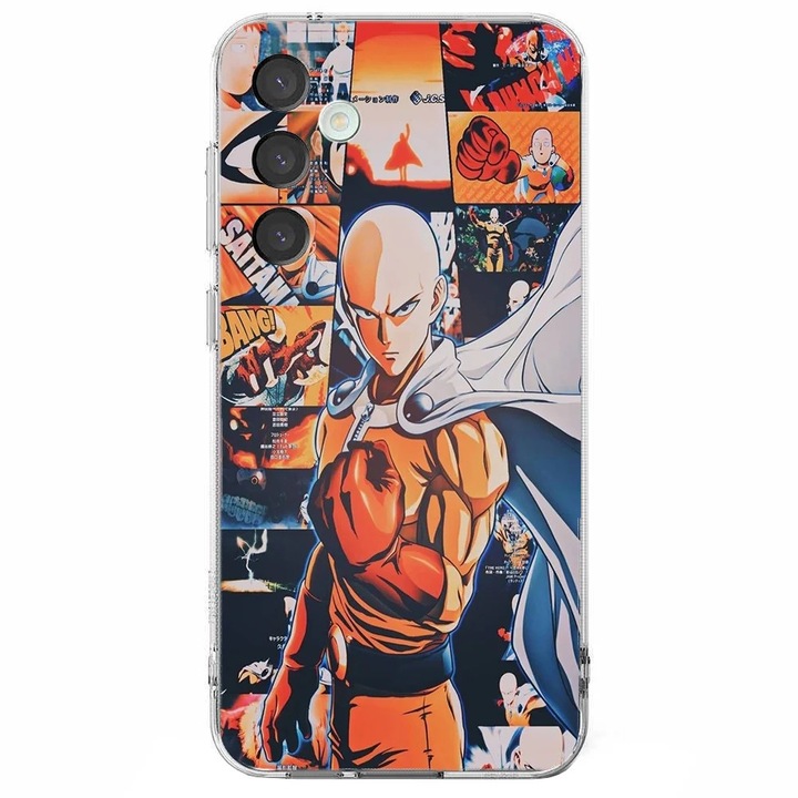 Husa telefon compatibila cu Samsung Galaxy A26, Viceversa, model Saimata Fist One Punch Man, Silicon, TPU