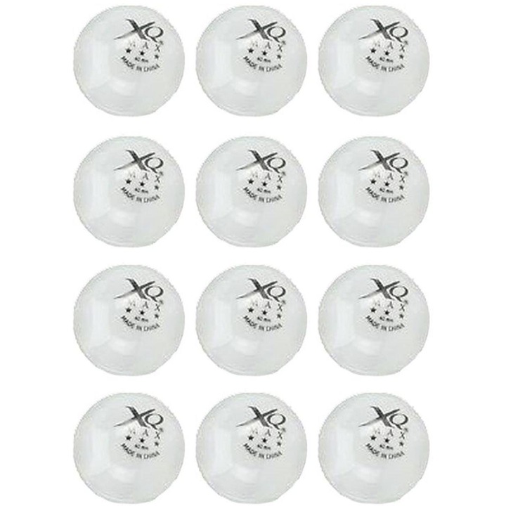 XQMAX 3 csillagos fehér pingponglabda szett, 12 darab