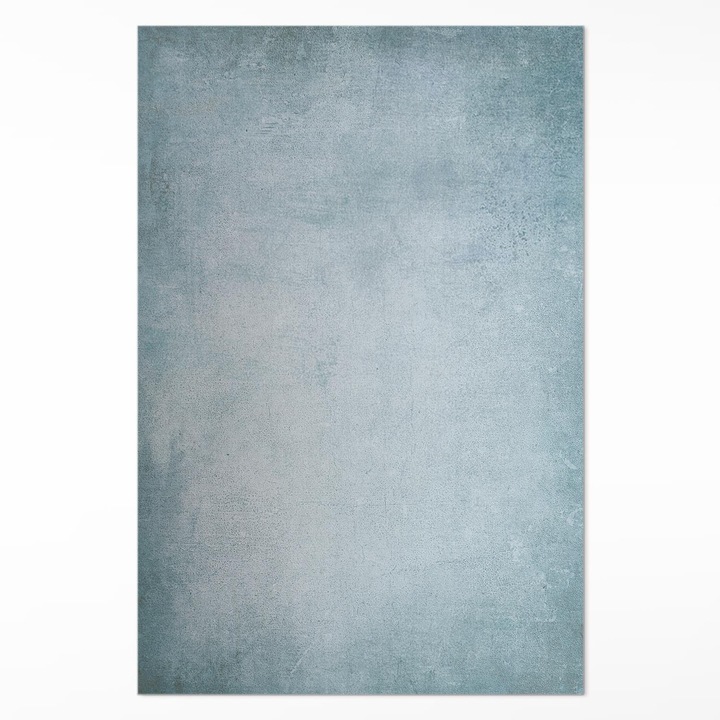 Covor de vinil acasa, Wallfluent, Beton albastru, Gri, 60 x 90 cm, 010260360570000019880