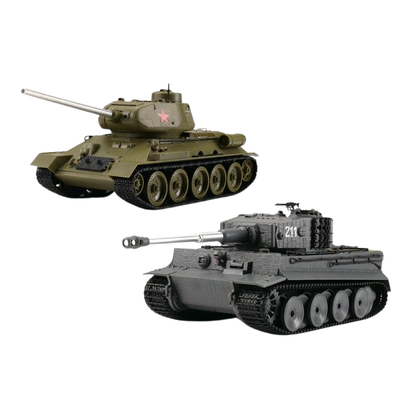 Set RC tankuri Tiger I + T-34/85 IR, World of Tanks, 1:30