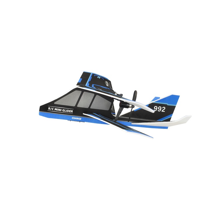 Avion RC Sky Pilot Aero, 2,4 GHz, material EPP, 2 canale, negru, 310x230x130mm
