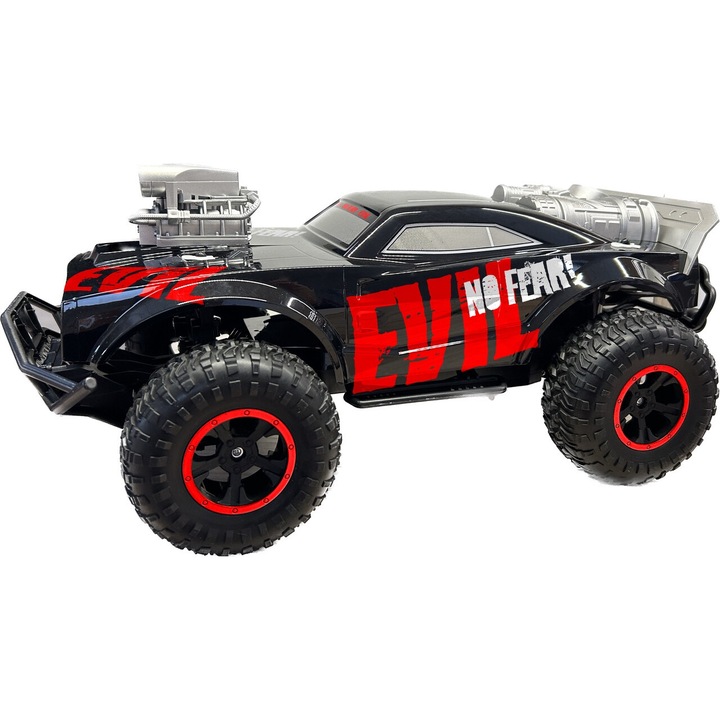 Masinuta RC Evil 1:8, RE.EL Toys, 50cm, 2,4GHz, acumulator litiu, potrivita pentru orice teren