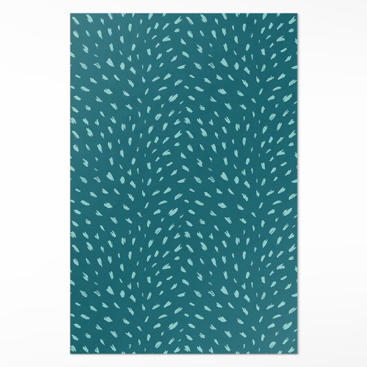 Covor de vinil, Wallfluent, Pete neregulate, Bej turcoaz, 60 x 90 cm, 010260360570000033512