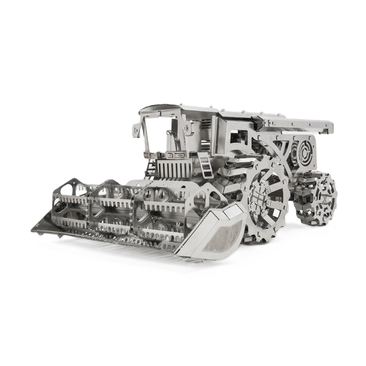 Set de constructie 3D Voracious Harvester, Metal Time, 148 piese, otel inoxidabil, 19.5x12.4x8cm