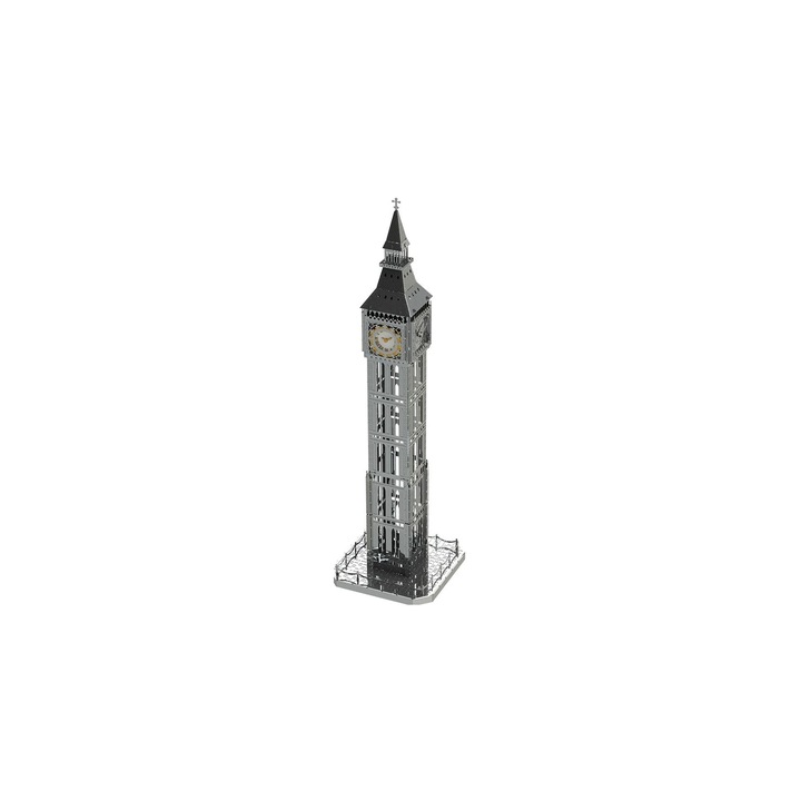 Set de constructie din otel 3D The Great Bell, Metal Time, 35 piese, 28.8x8.1x8.1cm, multicolor