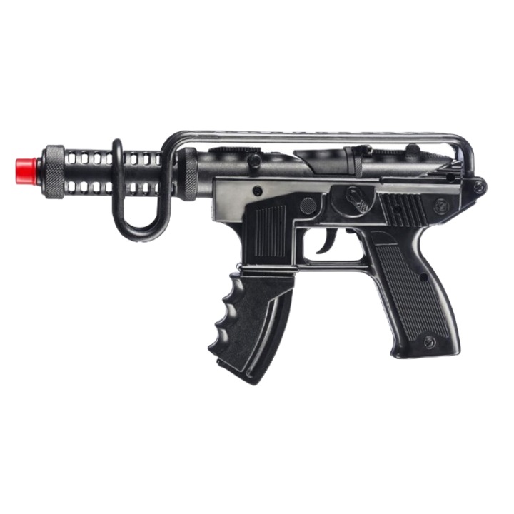 Pistol de jucarie Scorpion, Villa, negru, 5 ani+, 8 rane