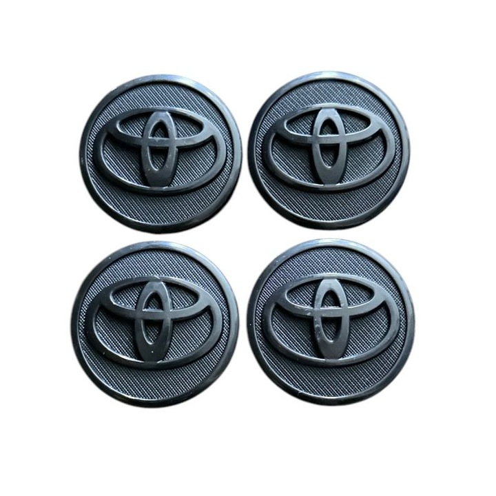 Set 4 capace jante TOYOTA, 57mm, Negru