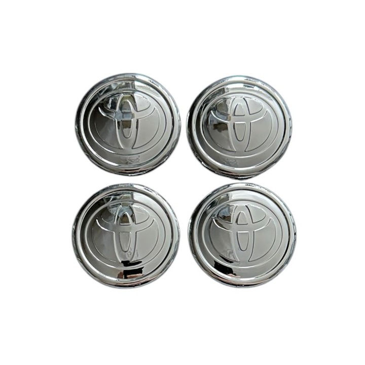 Set 4 capace jante TOYOTA, 57mm, Chrome