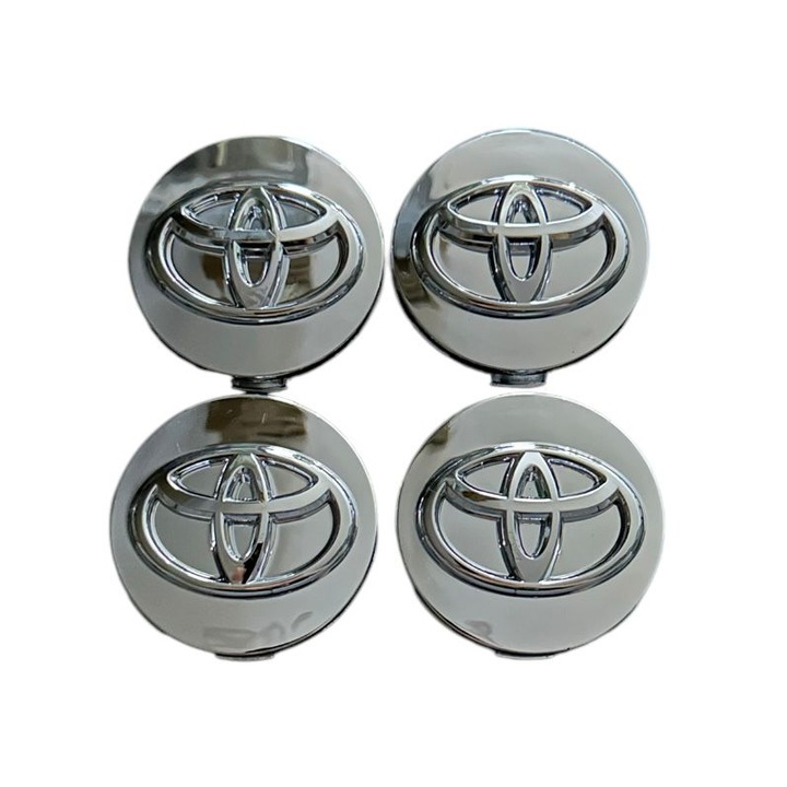 4 db TOYOTA kerékvédő készlet, 62mm, króm